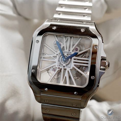 santos de cartier skeleton replica|santos skeleton watch for sale.